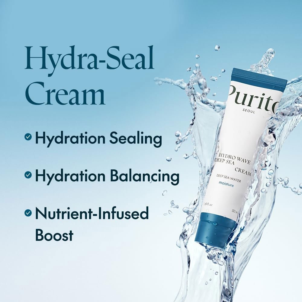 [PURITO SEOUL] Hydro Wave Deep Sea Cream 50ml – Hydrating Korean Moisturizer for Dry & Sensitive Skin | Authentic product in Pakistan