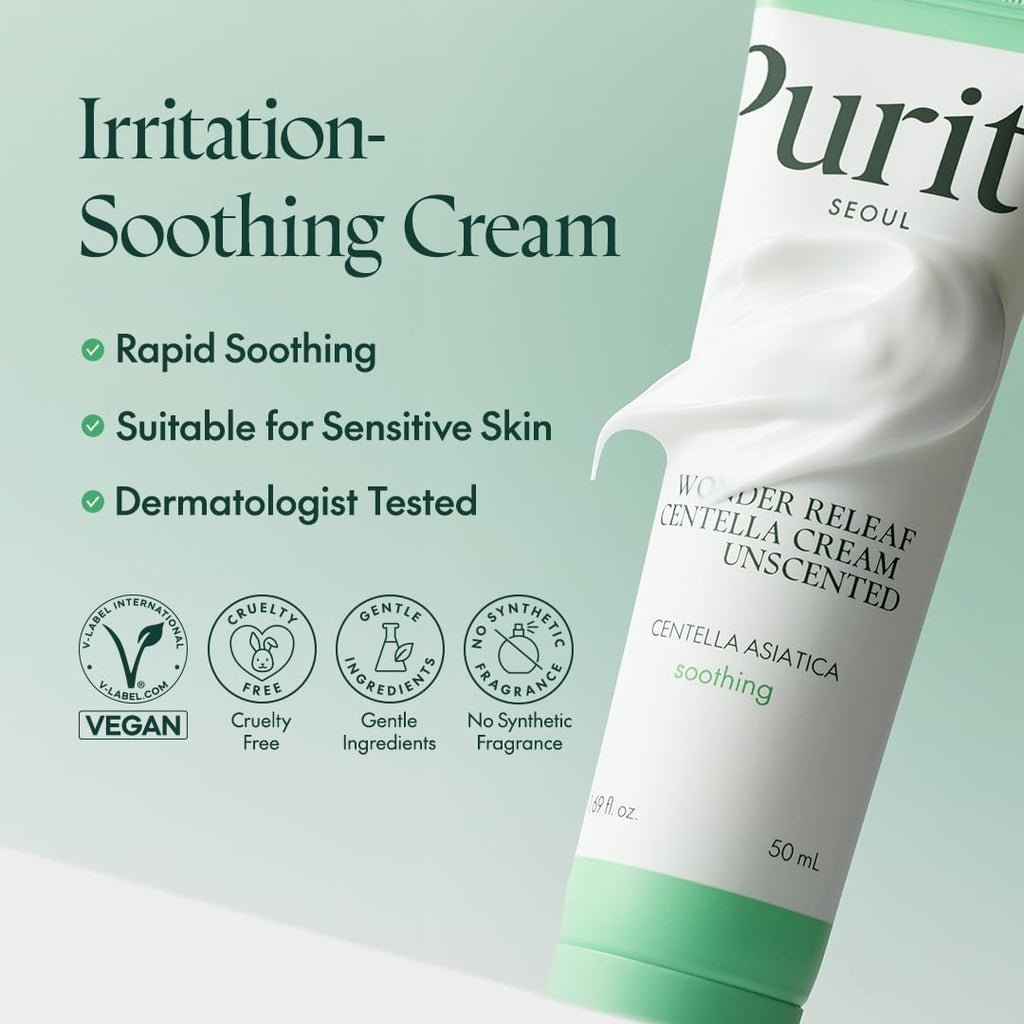 [PURITO ] SEOUL Wonder Releaf Centella Cream Unscented 50ml – 100% Authentic Korean Skincare in Pakistan